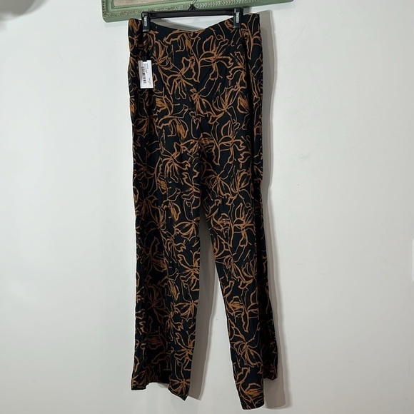 Astr the label SAYLA WIDE LEG ABSTRACT PRINT PANTS BLACK RUST PRINT women’s XL - Picture 3 of 11
